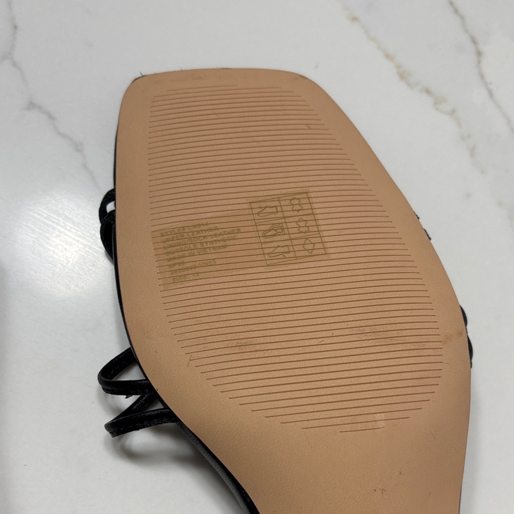 J. Crew Black Strappy Kitten Heel Sandals - Picture 7 of 8
